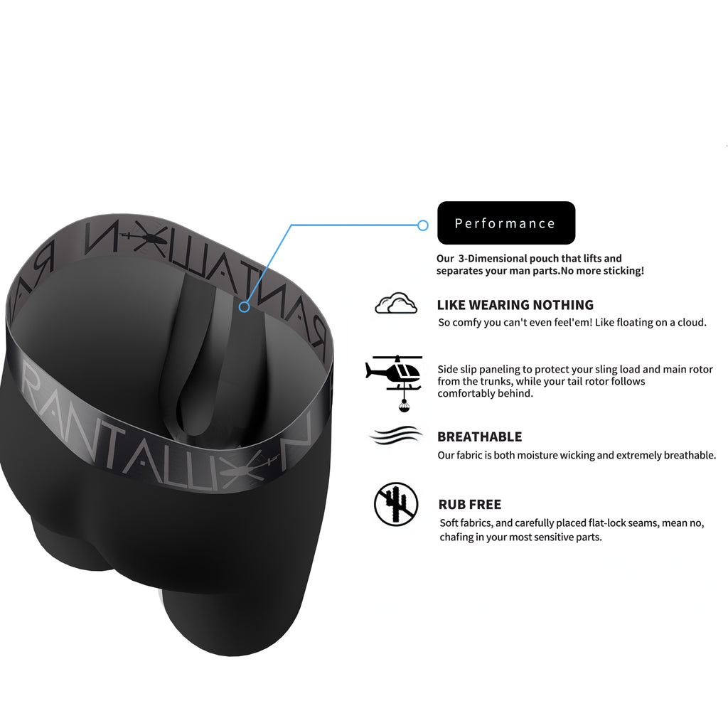 Bamboo Briefs Black (Long)