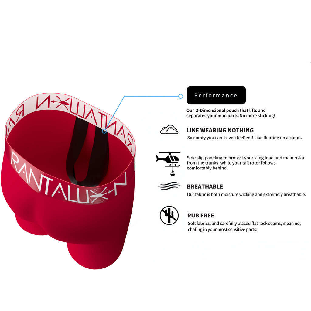 Bamboo Briefs Red (Long)