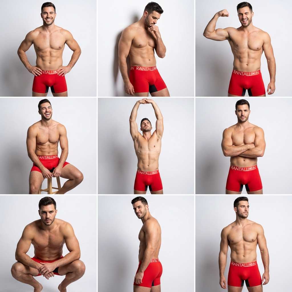 Bamboo Briefs Red (Long)